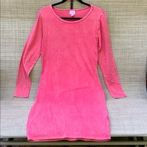 Lularoe Debbie M Acid wash Red